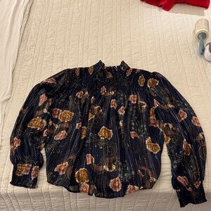 Scotch & Soda Multicolor Ruched Top size L